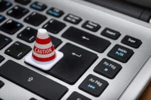 Caution Triangle on Enter button of Computer